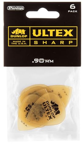 Jim Dunlop 433P.90 Ultex Sharp Player Pack (Pack of 6)