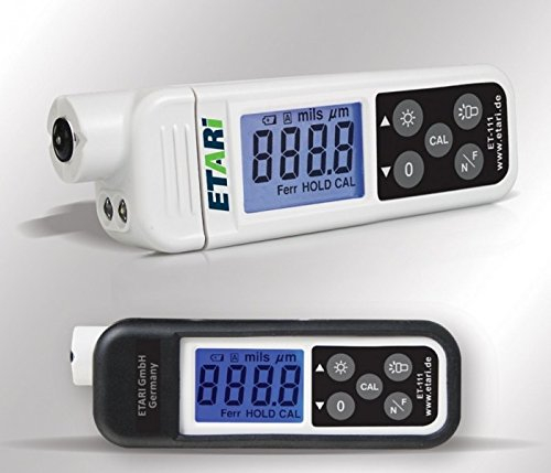 ETARI ET 111 Schichtdickenmessgerät, Lackdickenmessgerät, Lackschichtdickenmessgerät, Lackprüfer, Lackmessgerät - Messung aller nicht-magnetischen und isolierenden Schichten auf Eisen/Stahl und Alu zur Unfallprüfung beim Kfz-Kauf