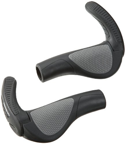 Ergon GP3-L Fahrrad Lenker Griffe Barend Schwarz, Schaltung Gripshift, Farbe schwarz