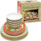 Ensemble d'assiettes et bols en mélamine – Service de vaisselle 12 pièces pour salle à manger intérieure et extérieure – Sans BPA – Passe au lave-vaisselle – Service de table en mélamine robuste –
