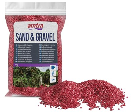 Amtra Croci Amtra Dekoration für Aquarien, Keramik, Quarz, 2 kg, Rot