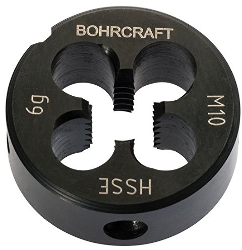 Bohrcraft 42101100400, Gewindeschneideisen M4 HSS-Co , für Stahl, Edelstahl,NE-Metalle, Schneideisen