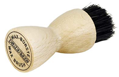 Fibertec Auftragsbürste für Schuhwachs aus Buchenholz und Schweineborsten, klein
