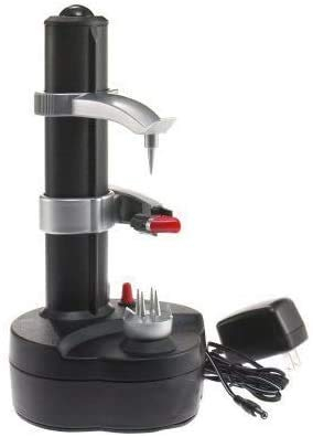 Sanskrit Pelador eléctrico, pelador de frutas, pelador de manzanas eléctrico de patatas, pelador de artefactos (negro)