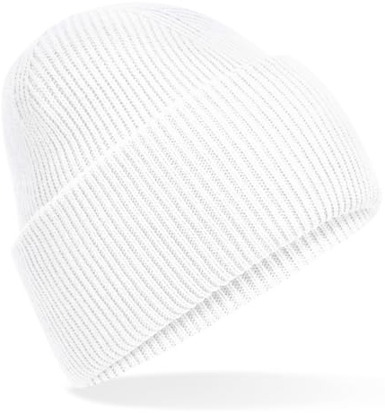 Hatstar Warme Damen Beanie Mütze | Herren Grobstrick Wintermütze | Wollmütze Strickmütze | Unisex für Damen und Herren | Weich und Dick (Weiss)