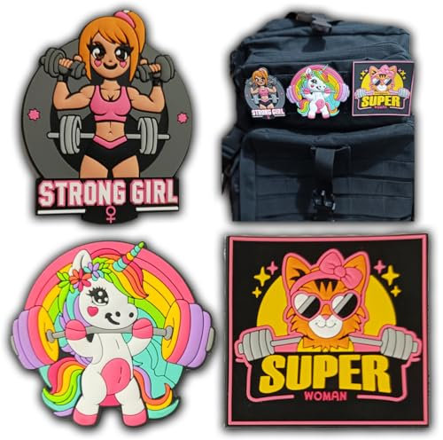 EVERFLY Militärryggsäck med kardborreband – set med 3 lappar – crossfit lappar kardborreband taktisk ryggsäck – tillbehör gym airsoft – herr dam – gummi PVC-märke – taktisk ryggsäck cross training