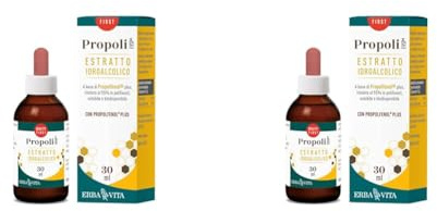 ERBA VITA Propoli EVSP® Estratto Idroalcolico integratore alimentare solubile e biodisponibile - 30 ml (Confezione da 2)