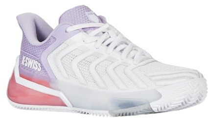 K-Swiss Ultrashot 4, Scarpe da Tennis Donna, Whht Orchid Petal Neon Blaze, 39 EU