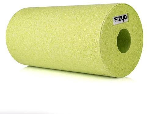 Fizyo Rullo fasciale per fitness, yoga e riabilitazione, rullo mass. schiena-colonna vert., schiuma EPP med. durezza, borsa trasporto (30 x 15 cm)