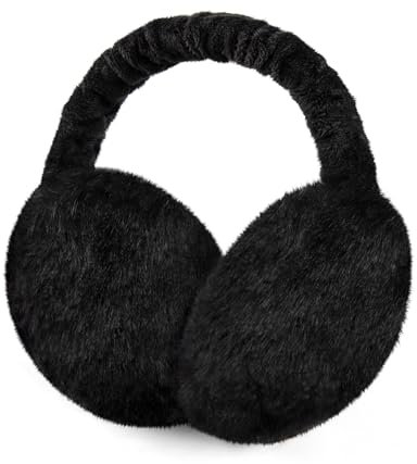 Becellen Ohrenwärmer Damen, Winter Warme Earmuffs Verstellbar Plüsch Ohrenschützer Faltbare Weich Kunstpelz Ohrenmuscheln für Kaltes Wetter Damen Herren