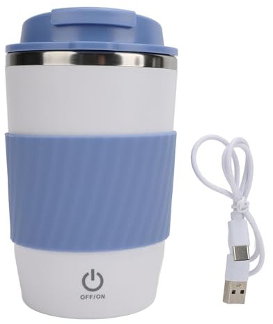 Kuuleyn självrörande mugg, självomrörande kaffemugg, självomrörande kaffemugg Uppladdningsbar 350 ml Bärbar automatisk blandningskopp med lock för kontorsbil Te Mjölkblå