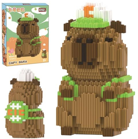 Fortivae Capybara Blocs de Construction, 1612 Pièces Mini Block Models Micro Briques, Tennis Capybara Jeu de Construction, Jouets pour Adultes Enfants, Filles Et Garçons 12 + Ans