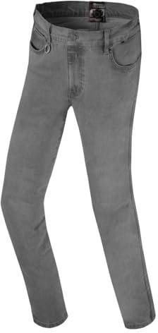 Bogotto Jokisu Damen Motorrad Jeans, hellgrau, 31/34