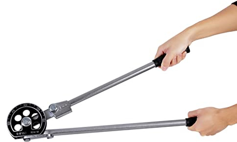 5/8 OD Tube Bender (16mm), Heavy-Duty Manual Pipe Bending Tool for Precise 180° Bends All-Metal Construction with No-Kink Design for Copper Aluminum Tubing AC Refrigeration Repair