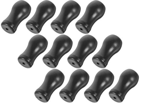 JECOMPRIS 12 Borlas de Cordón para Persianas de Ventana Negras de PVC, Accesorios de Repuesto para Tiradores de Cortinas, Perillas Colgantes para Estores, Paquete de 12 Unidades para Sala