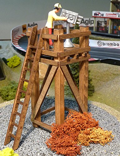 Slotcar Rennbahn-Dekoration HOCHSTAND in 1:32 aus Holz
