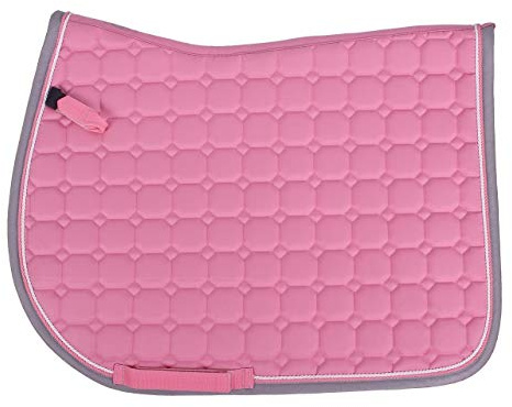QHP - Guaina Florence trapuntatura quadrata stravagante 2 cordoncini decorativi (Shetty VS, fenicottero rosa)