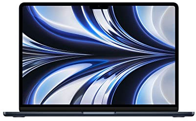 Apple 2022 MacBook Air laptop with M2 chip: 13.6-inch Liquid Retina display, 8GB RAM, 512GB SSD storage, backlit keyboard, 1080p FaceTime HD camera. Works with iPhone and iPad; Midnight