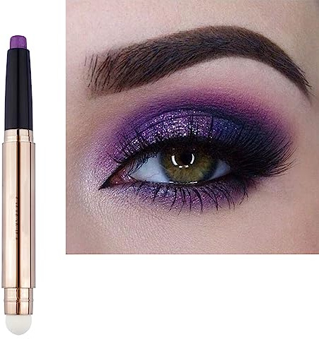 Créme à Ombre à Paupières en Stylo, Rouge Bâton d'Ombrage Brillant, Stylo Ombre à Paupières Waterproof et Longue Tenue, Shimmer à Ombre Stylo, Pour le Maquillage Des Yeux