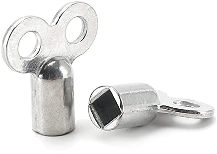 Lamkrtlp Heizungsentlüftungsschlüssel, 2x Heizkörper Entlüftungsschlüssel aus Aluminium, Heizungsschlüssel Handlicher Heizungsentlüfter für Heizkörper Entlüftungsschlüssel, Schlüssel zum Entlüften