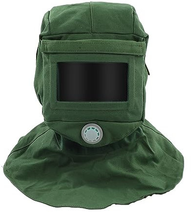 Sand Blasting Hood Cap, Canvas Shawl Sandblaster Protective Gear Mask Anti Dust Hood, Sandblaster Tools Dust Protective Face Mask for Spraying Sanding Cutting Woodworking