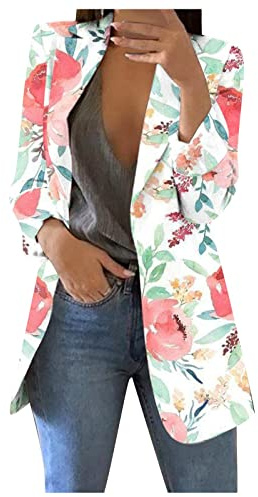 SCBFDI Manteau Femme Plus Size Gala Coktail A Manches Longues Business | Rayure Col Revers Minceur Souple