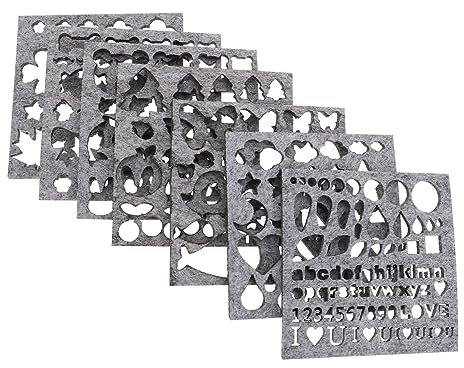 SEWOART Plantillas Para Molde De Fieltro Aguja Kit 7 Unidades Herramienta Para Manualidades Principiantes Bricolaje Infantil Diy Manualidades Lana