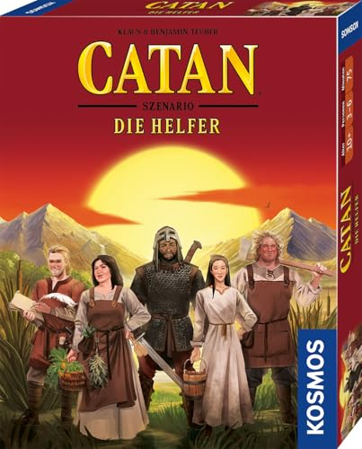 KOSMOS 683566 Catan Die Helfer, Szenario für Catan - Das Spiel, für 3-6 Personen ab 10 Jahre, Brettspiel Klassiker Siedler von Catan, Gesellschaftsspiel