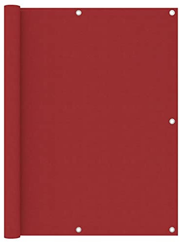 UJCHVHN Home Garden,Balkon Paravent Rot 120x600cm Oxford Stoff