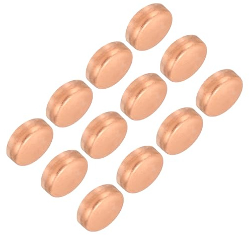 PATIKIL Tappo per estremità tubo in rame da 5/8 pollici ID, 12 pezzi Tappo di rame per raccordo a saldare per impianti idraulici HVAC condizionatore d'aria
