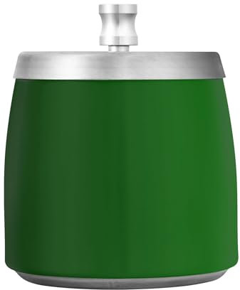 Posacenere per sigari verde in acciaio inox con coperchio, per uso interno ed esterno, senza fumo, inodore, decorazione per esterni o per casa e giardino