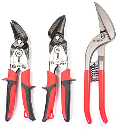 Profi Blechscheren Satz 2 x Ideal + 1 x Pelikan Blechschere Dachdecker Klempner