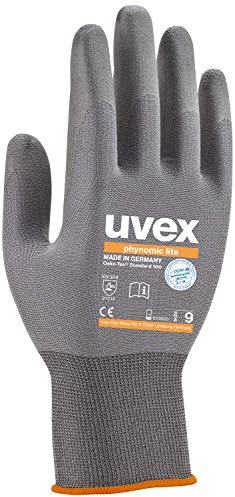 uvex Schutzhandschuh phynomic lite 60040, Feinmontage, Präzisionsarbeiten, Lebensmittelbereich, Made in Germany, Größe:10