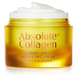 Absolute Collagen Deep Lift Collagen Neck & Decollete Firming Cream 50ml | For Women and Men, Dermosculpt Formula, 5% Niacinamide, Matrixyl 3000 Peptides, Tightens Sagging Skin, Results in 28 Days