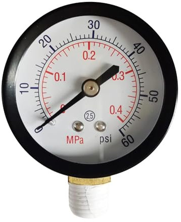 ECX270861 Pressure Gauge 0-60psi Compatible with Select Sand and D E. Pool Filter