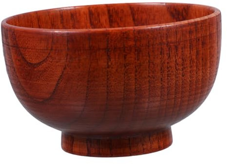 ULTECHNOVO 1pezzi Ciotola di Legno Semplice Contenitore per Insalata Frutta Ciotola per Casa Insalatiera