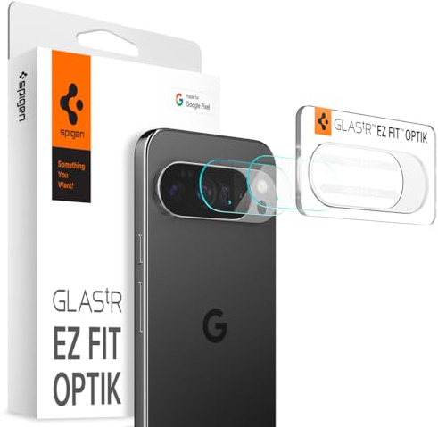 Spigen Glas.tR EZ Fit Optik Tempered Glass Camera Lens Protector for Google Pixel 10 Pro - Crystal Clear (2 Pack)