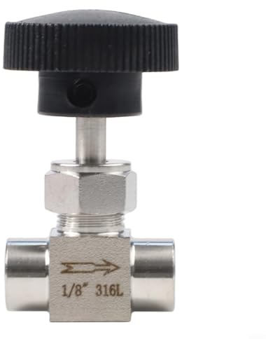 Válvula de aguja de acero inoxidable 304 diseñada con alambre interior para una conexión segura y a prueba de fugas (1/4)