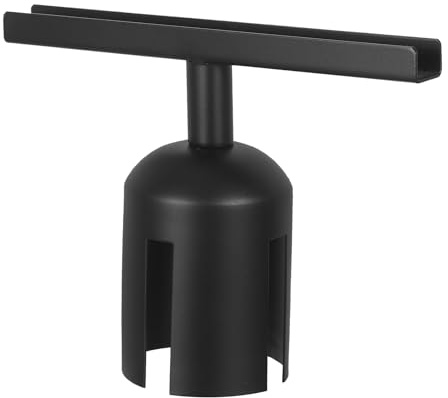 GALPADA Stainless Steel Queue Barrier Sign Holder Bracket for Crowd Control and Retail Display, 1 Meter Stanchion Poster Clip for Airport and Supermarket Exhibition Sign Holder