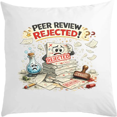 Frustration After Peer Review Avslag vit kudde 40 x 40 cm med fyllning vit