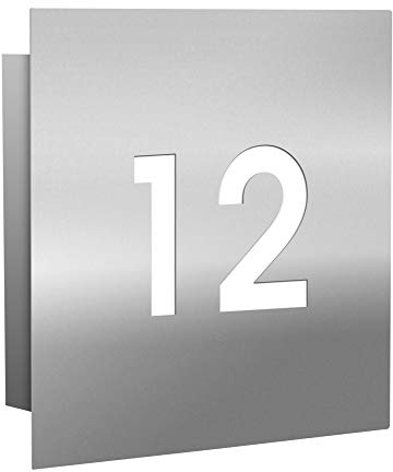 Frabox® LED-Edelstahl Design Hausnummernleuchte NAMUR - Qualität Made in Germany