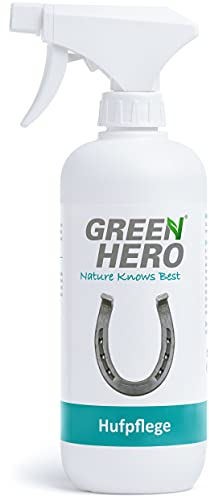 Green Hero Hufpflege für Pferde 500 ml Pflegt Haut und Huf bei Strahlfäule Mauke und Hautverletzungen Strahlpflege Huf Pflege Spray auf natürlicher Basis Made in Germany