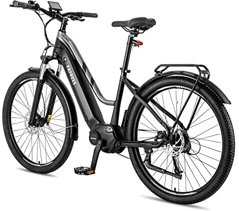 [ Officiell ] Fafrees FM8 E-cykel dam 27,5 tum mellanmotor Ananda 70 N.m 14,5 Ah till 120 km, elcykel mountainbike för vuxna 168–220 cm, S-Pedelec 250 W herr 150 kg, starthjälp 6 km/h