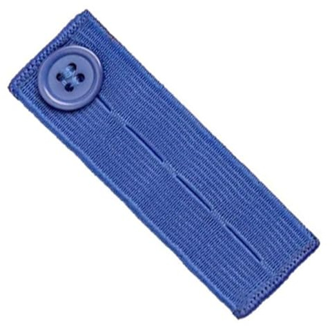 5PCS Adjustable Waist Extender,Button Extender for Jeans,Elastic Waist Extenders,Elastic Button Extender Pants Waist Extension for Trousers Jeans Pants Slacks Pregnant Trousers Blue