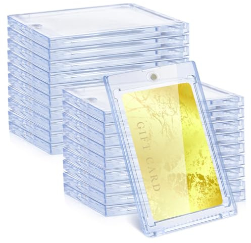 Tbintul 25 Pezzi 35PT Magnetic Trading Card Holder,Carte Cornici Acriliche Magnetiche,Custodie Magnetiche per Carte UV Protettivo per Yugioh Magic MTG Sport