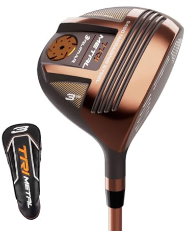 Orlimar TriMetal #7 Fairway Wood Golf Club for Men, Right Handed, 21 Degree Regular Flex Graphite Shaft, Thin-Face, Low Profile High-Performance Metalwood