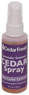 Household Essentials CedarFresh 84802 Cedar Power Spray with Lavender Essence Scent | Protects Closets | Restores Scent to Cedar Wood Accessories | 2 fl. oz., Purple