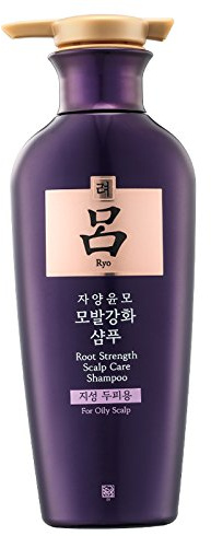 Ryoe Korean Herbal Shampoo for Oily Scalp – Hair Loss Care, Deep Cleansing, Purple 400ml | Korean Shampoo for Greasy Roots & Scalp Balance