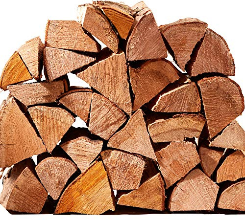 8 x Hardwood Firewood Logs - Nets (320L in total) Kiln Dried 23cm Long, Perfect for Open Fire Stoves, Log Burner, Fire Pits, Pizza Ovens Fast Delivery