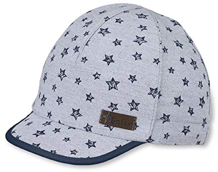 Sterntaler Jungen pet met klep M tze, Grau (Rauchgrau 566), 53 EU